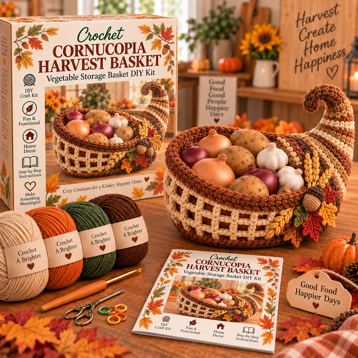 Harvest Horn Cornucopia Basket