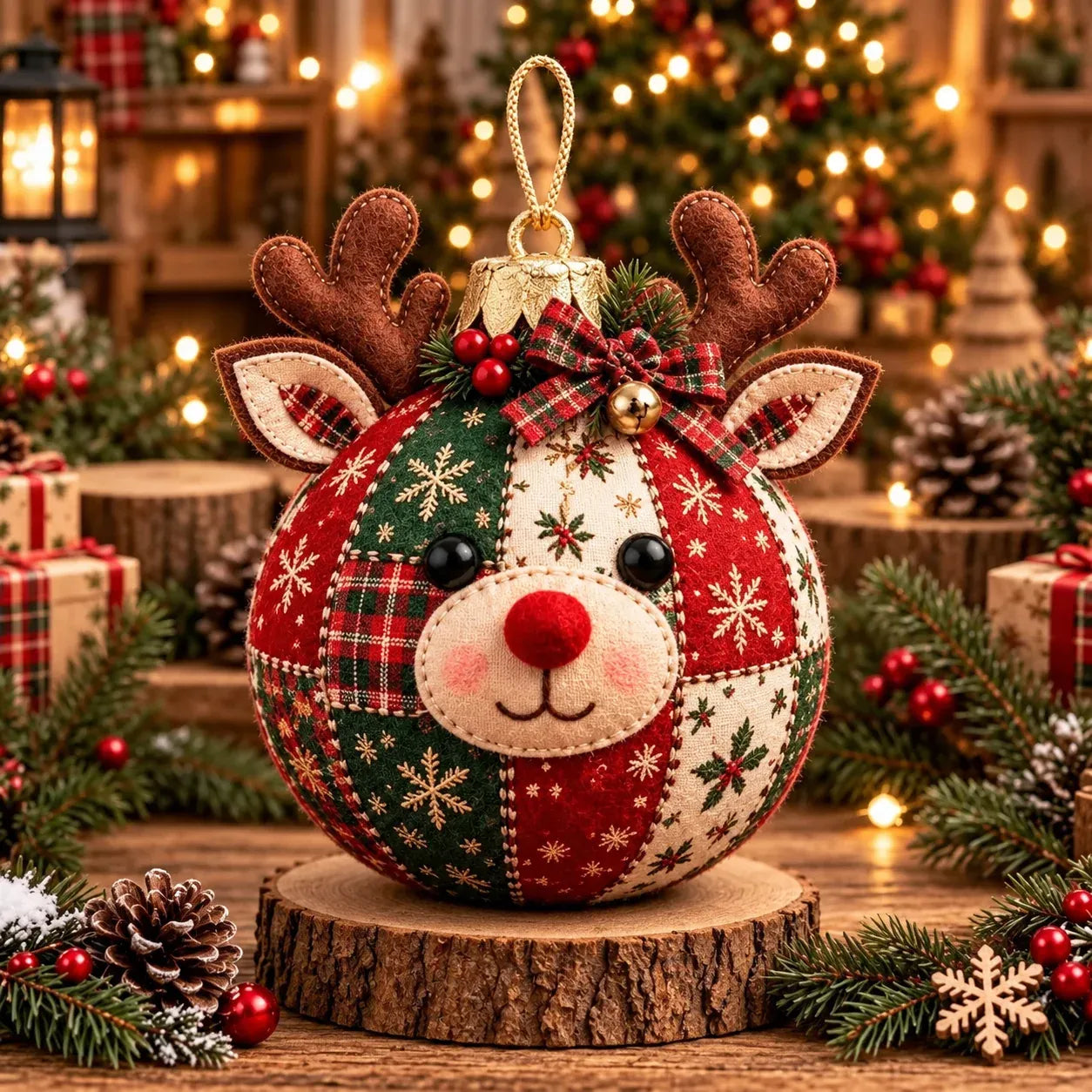 🎄Cozy Patchwork Christmas Ornament Collection | 8 Festive Character Designs for Trees, Wreaths & Holiday Gifts ✨