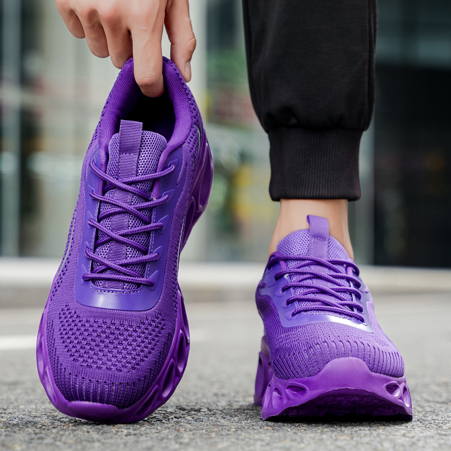 Softsfeel® Men's Relieve Foot Pain Perfect Walking Shoes - Purple
