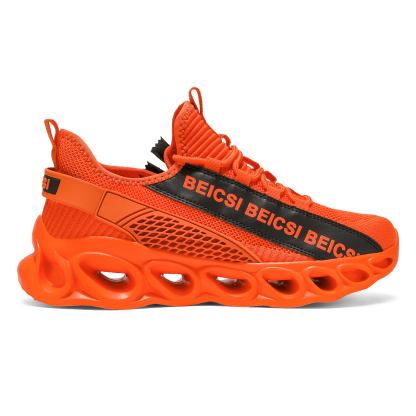 Softsfeel® Men's Side-Zip ComfortFit Walking Shoes - Orange