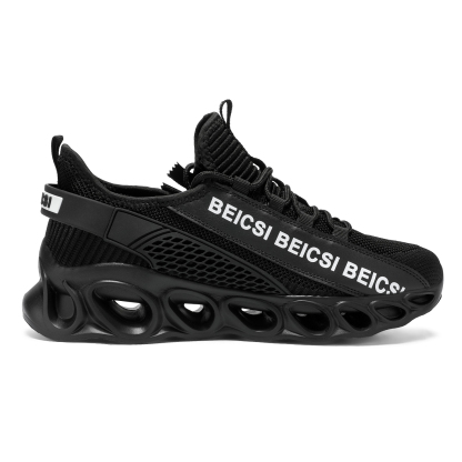 Softsfeel® Men's Side-Zip ComfortFit Walking Shoes - Black