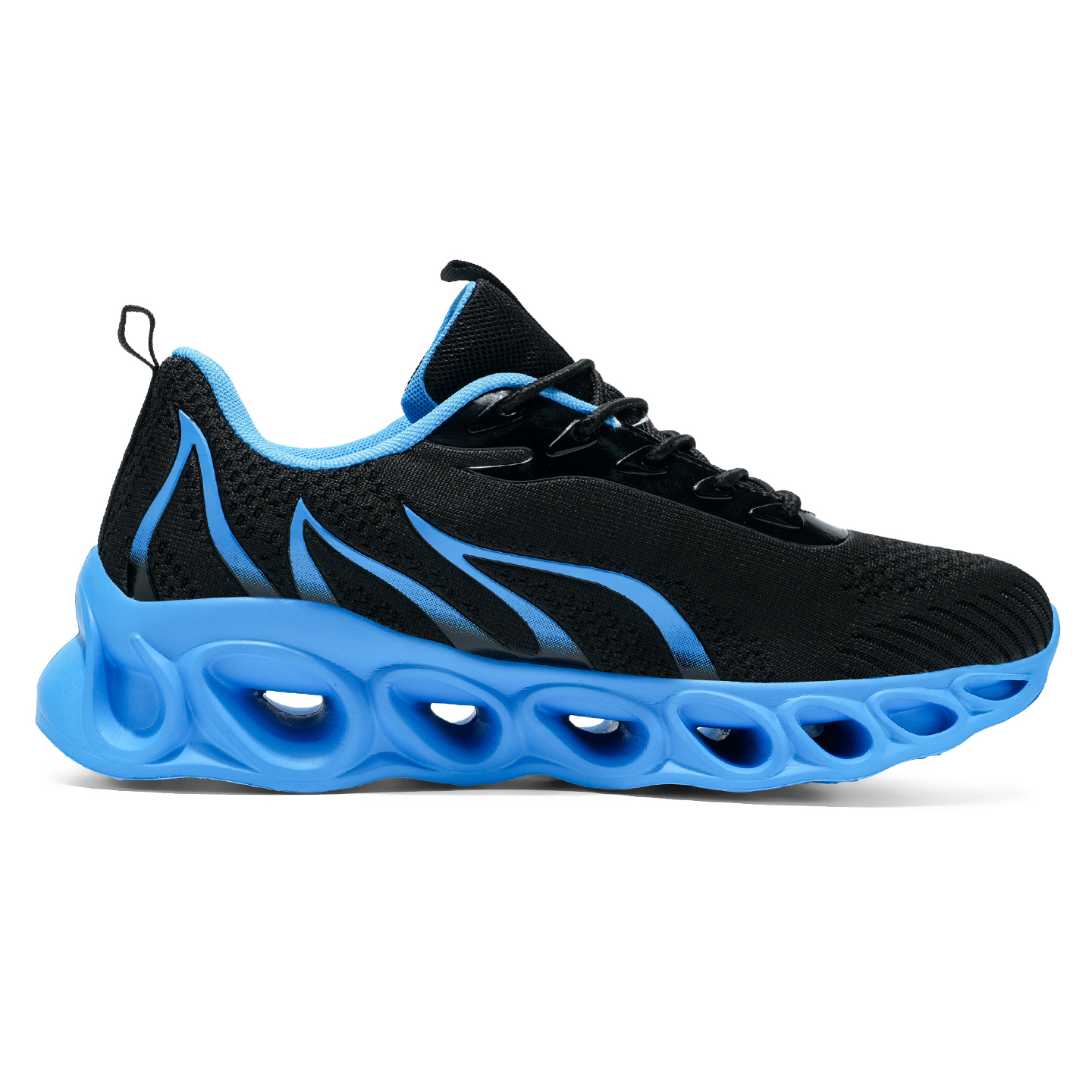 Softsfeel® Men's Relieve Foot Pain Perfect Walking Shoes - Black Blue