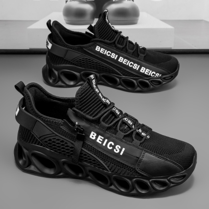 Softsfeel® Men's Side-Zip ComfortFit Walking Shoes - Black