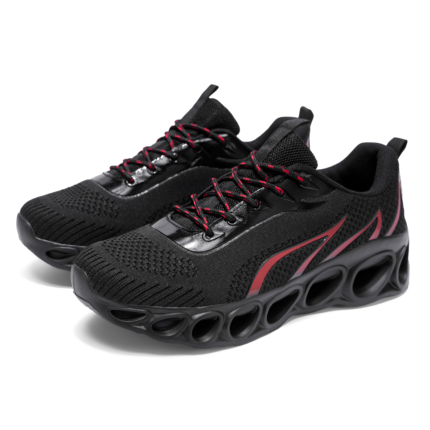 Softsfeel® Women's Relieve Foot Pain Perfect Walking Shoes - Black Red