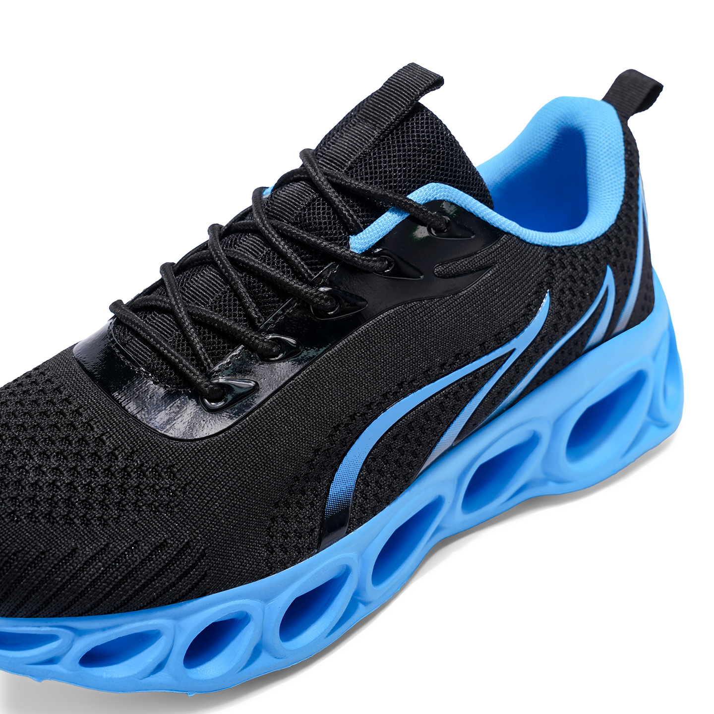 Softsfeel® Men's Relieve Foot Pain Perfect Walking Shoes - Black Blue