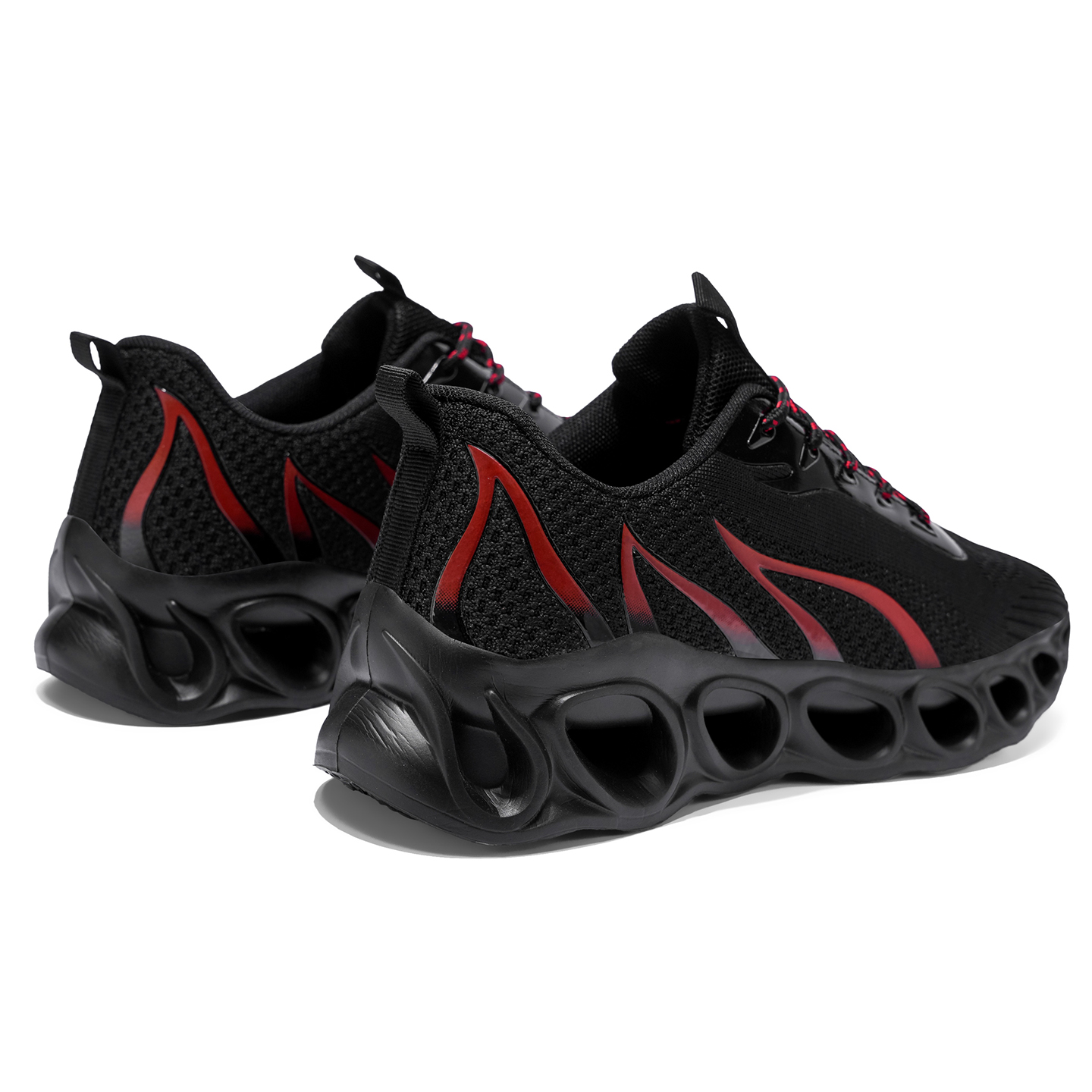 Softsfeel® Women's Relieve Foot Pain Perfect Walking Shoes - Black Red