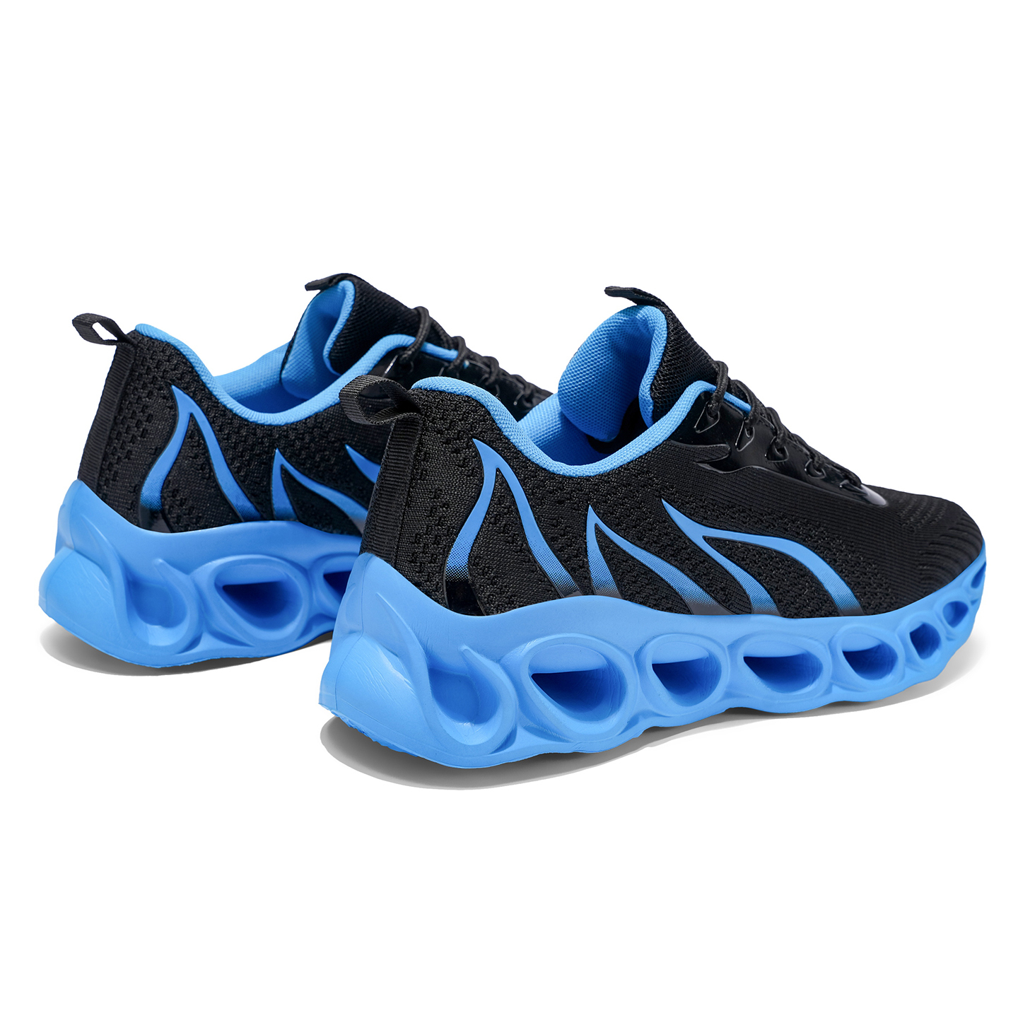Softsfeel® Men's Relieve Foot Pain Perfect Walking Shoes - Black Blue