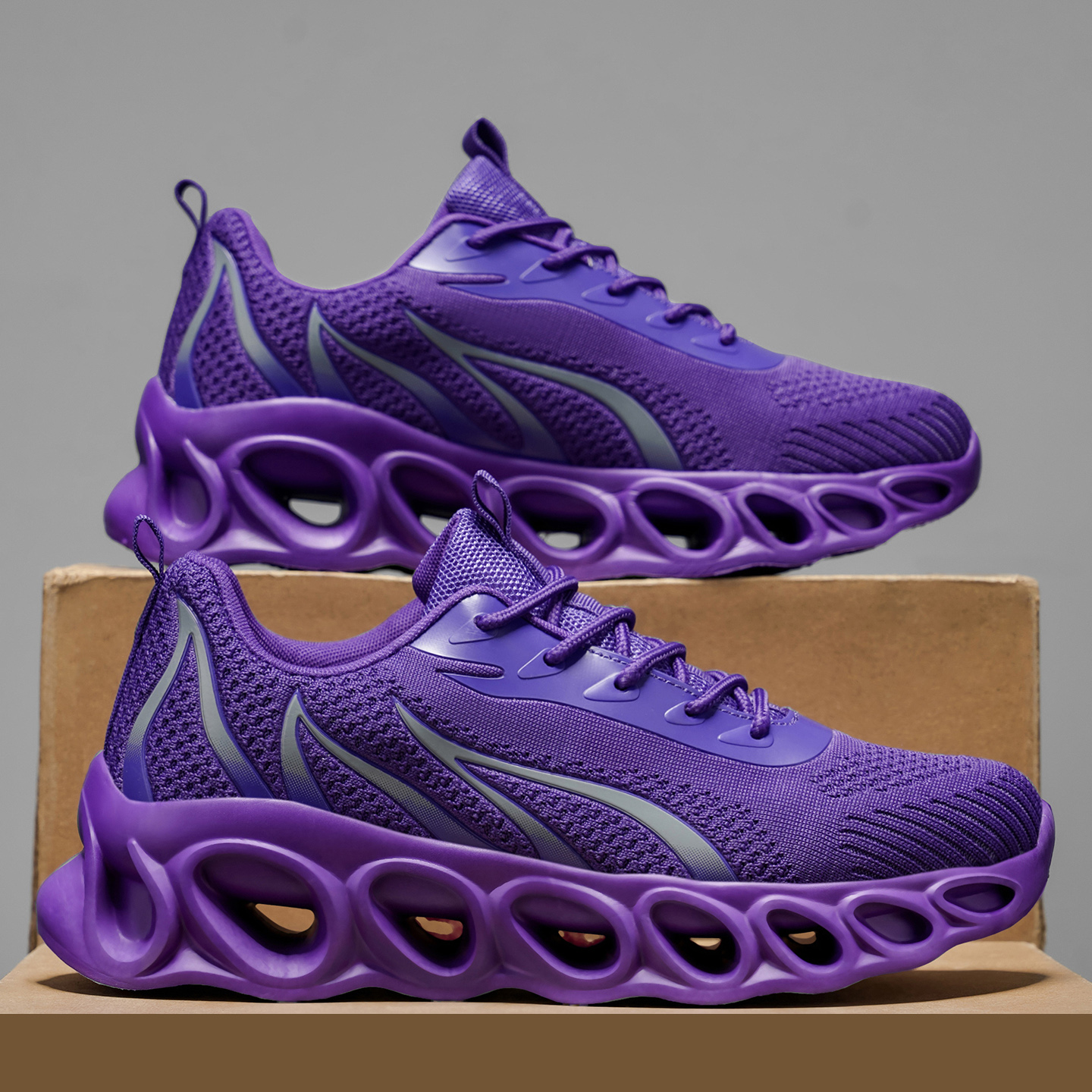 Softsfeel® Men's Relieve Foot Pain Perfect Walking Shoes - Purple