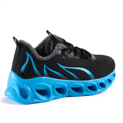 [BLACK FRIDAY SPECIAL]  Softsfeel® Women's Winter Relieve Foot Pain Perfect Walking Shoes - Black Blue-softsfeelcom