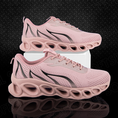 [BLACK FRIDAY SPECIAL]  Softsfeel® Women's Relieve Foot Pain Perfect Walking Shoes - Pink Black-softsfeelcom