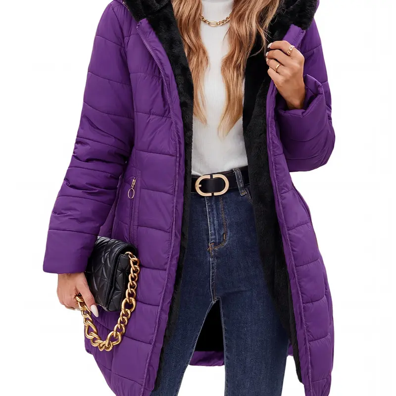 UMIPUBO Women's Long Sleeve Puffer Down Jacket