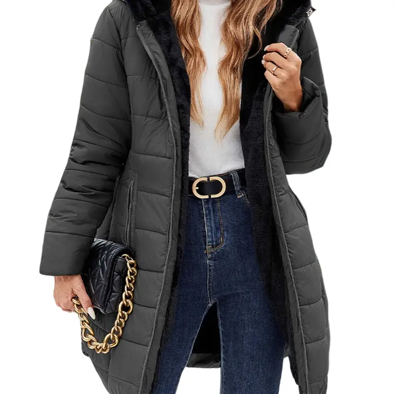 UMIPUBO Women's Long Sleeve Puffer Down Jacket