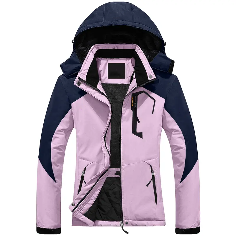 Hooded Waterproof Ski Jacket - Winter Outdoor Coat
