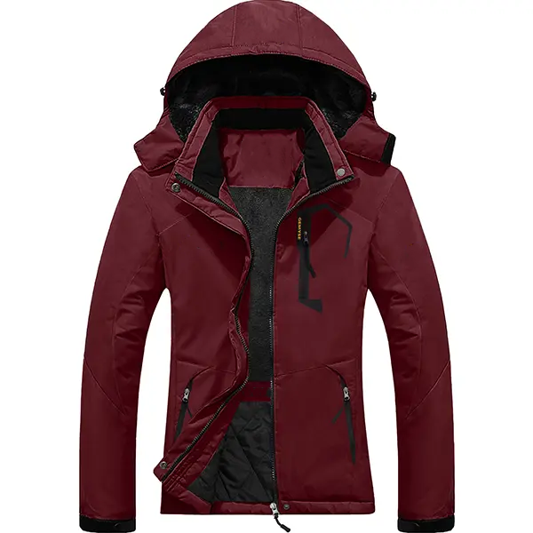 Hooded Waterproof Ski Jacket - Winter Outdoor Coat