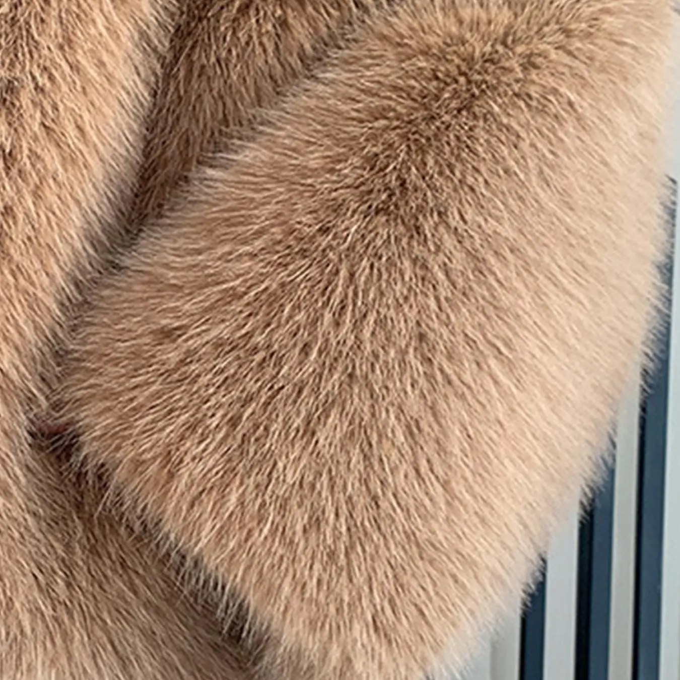 Women's Hooded Faux Fur Coat Loose Fit