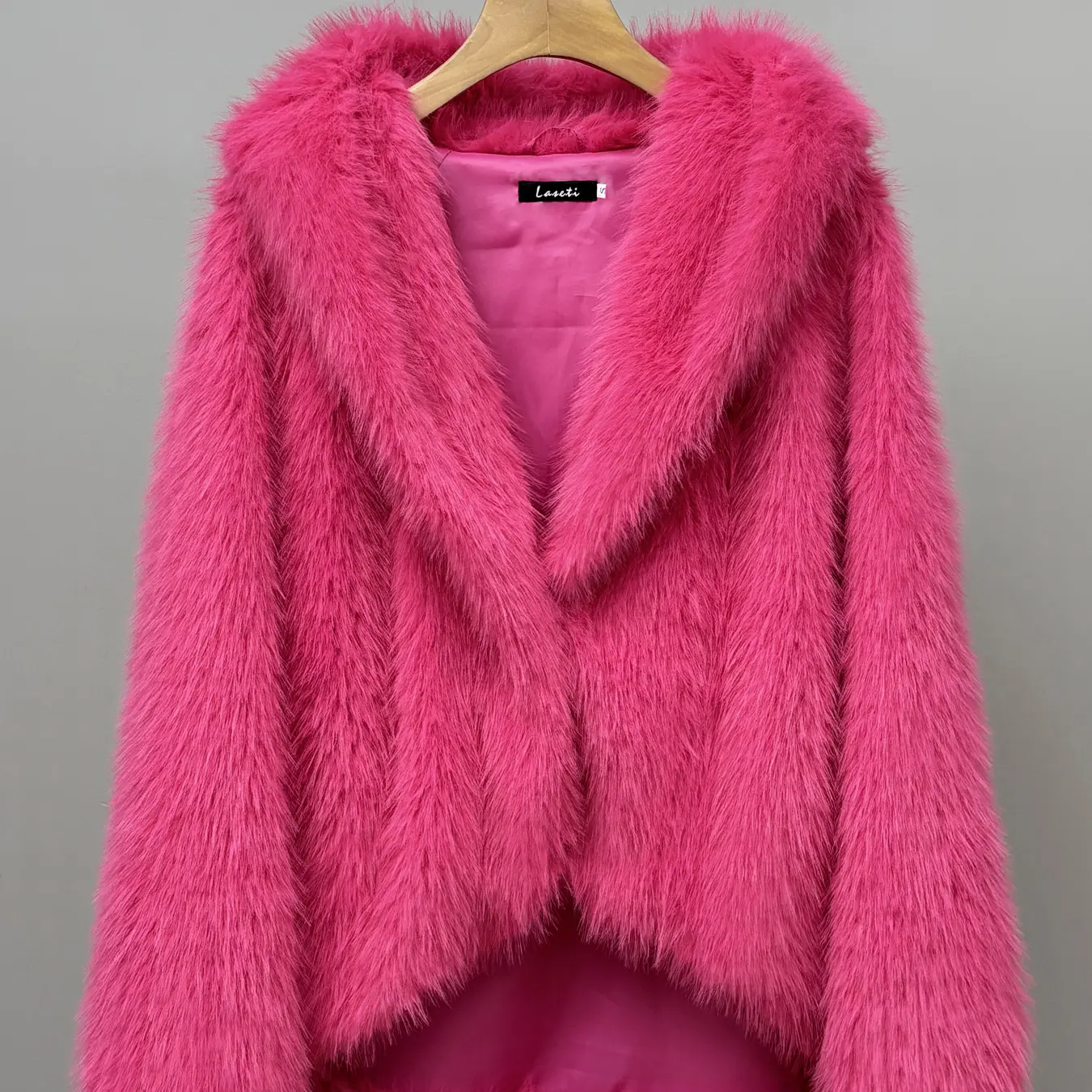 Women's Hooded Faux Fur Coat Loose Fit