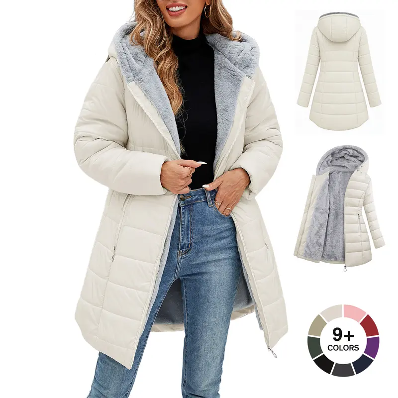 UMIPUBO Women's Long Sleeve Puffer Down Jacket