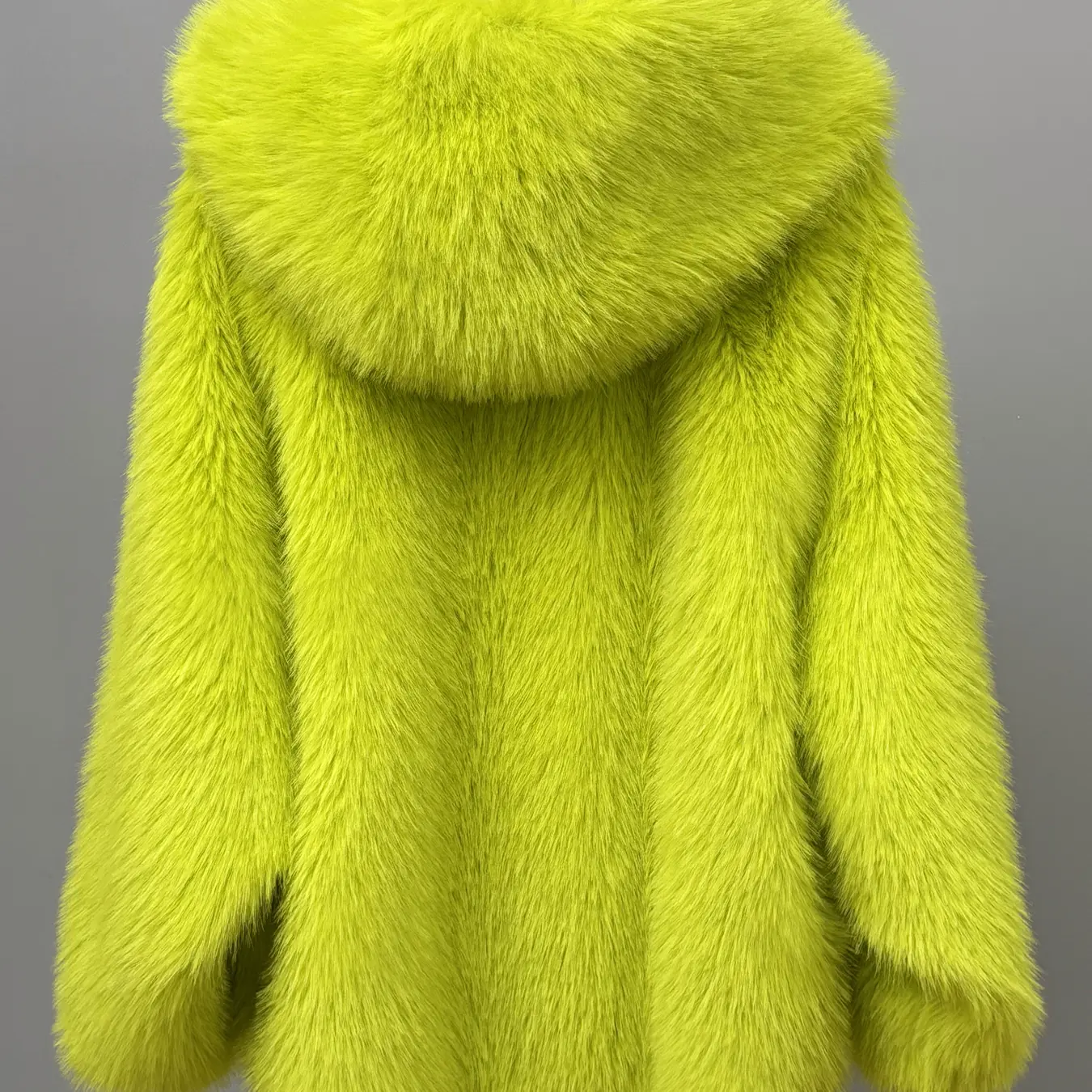 Women's Hooded Faux Fur Coat Loose Fit
