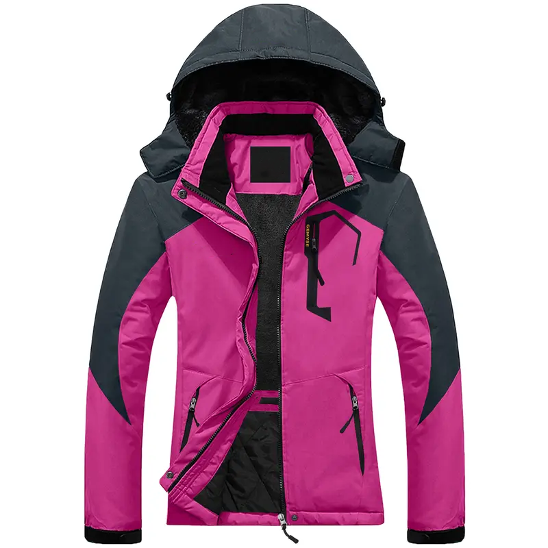 Hooded Waterproof Ski Jacket - Winter Outdoor Coat