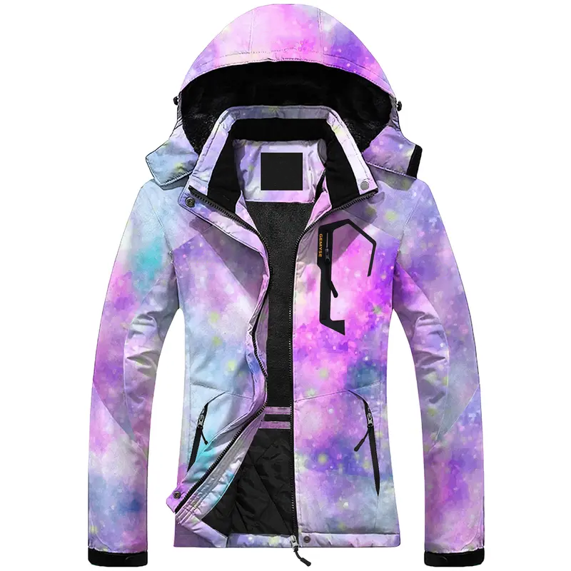 Hooded Waterproof Ski Jacket - Winter Outdoor Coat