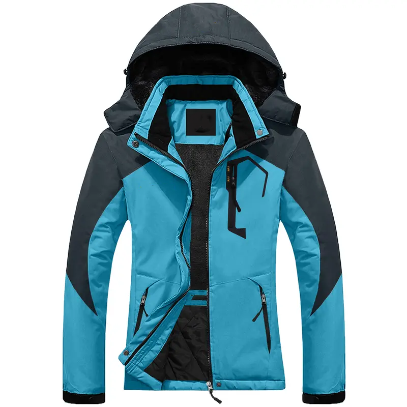 Hooded Waterproof Ski Jacket - Winter Outdoor Coat