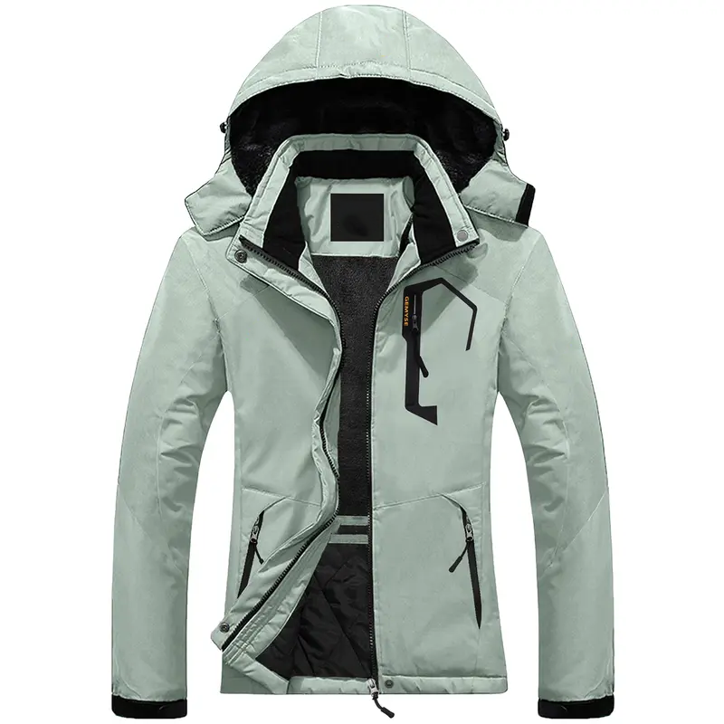 Hooded Waterproof Ski Jacket - Winter Outdoor Coat