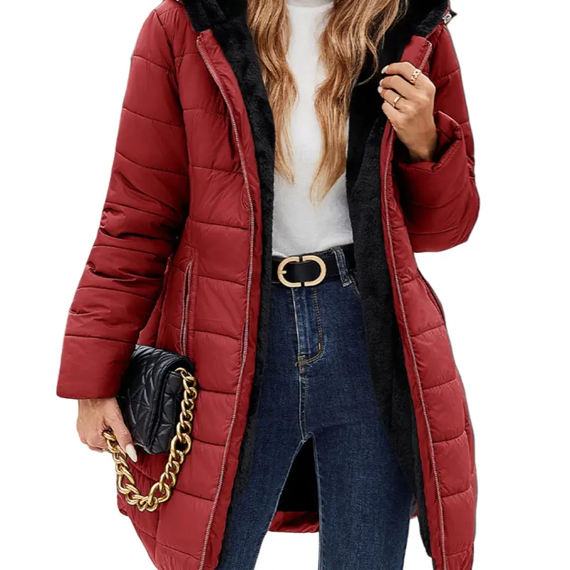 UMIPUBO Women's Long Sleeve Puffer Down Jacket
