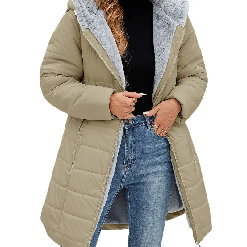 UMIPUBO Women's Long Sleeve Puffer Down Jacket