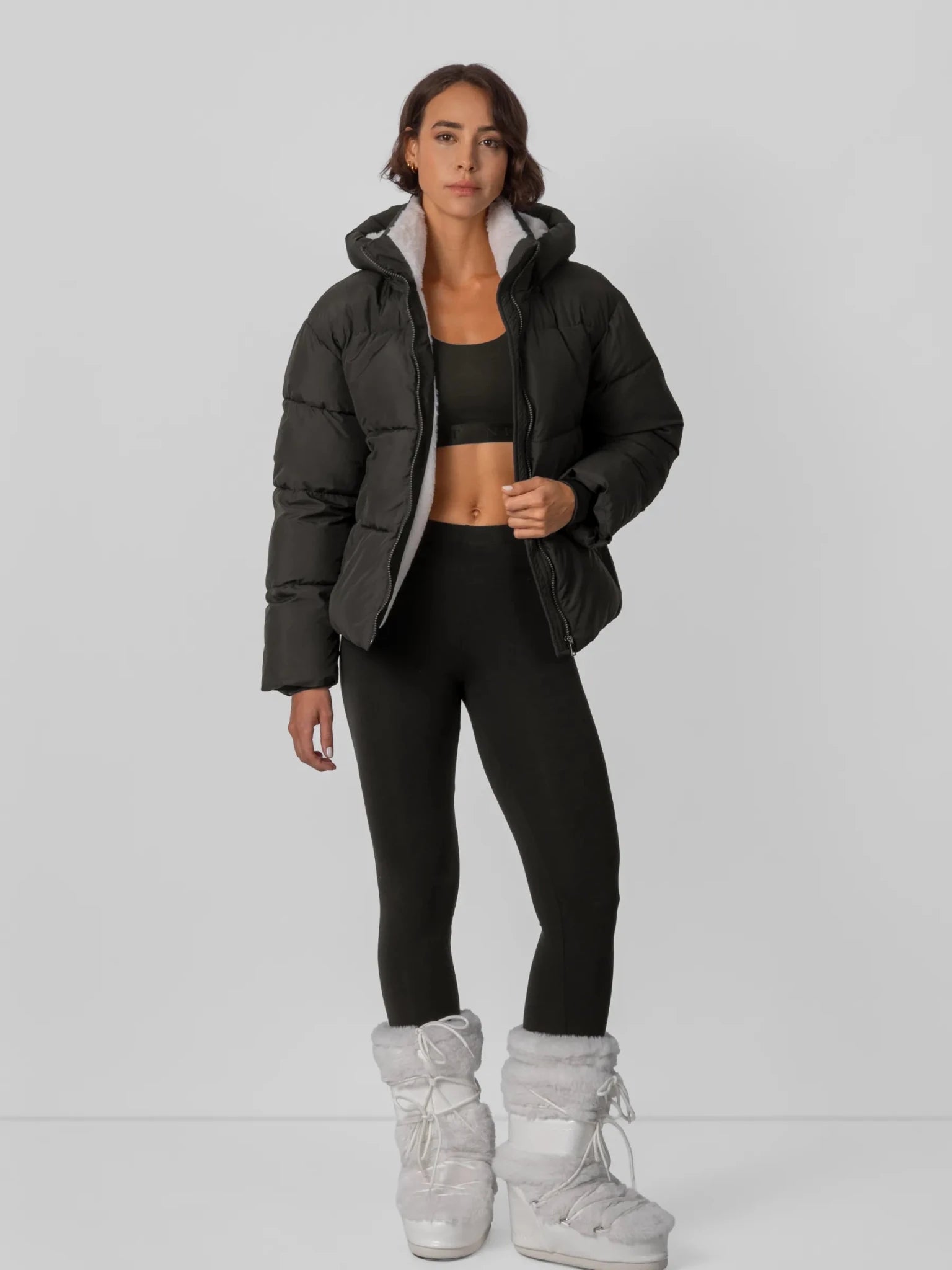 WarmCore Faux Fur Puffer Jacket