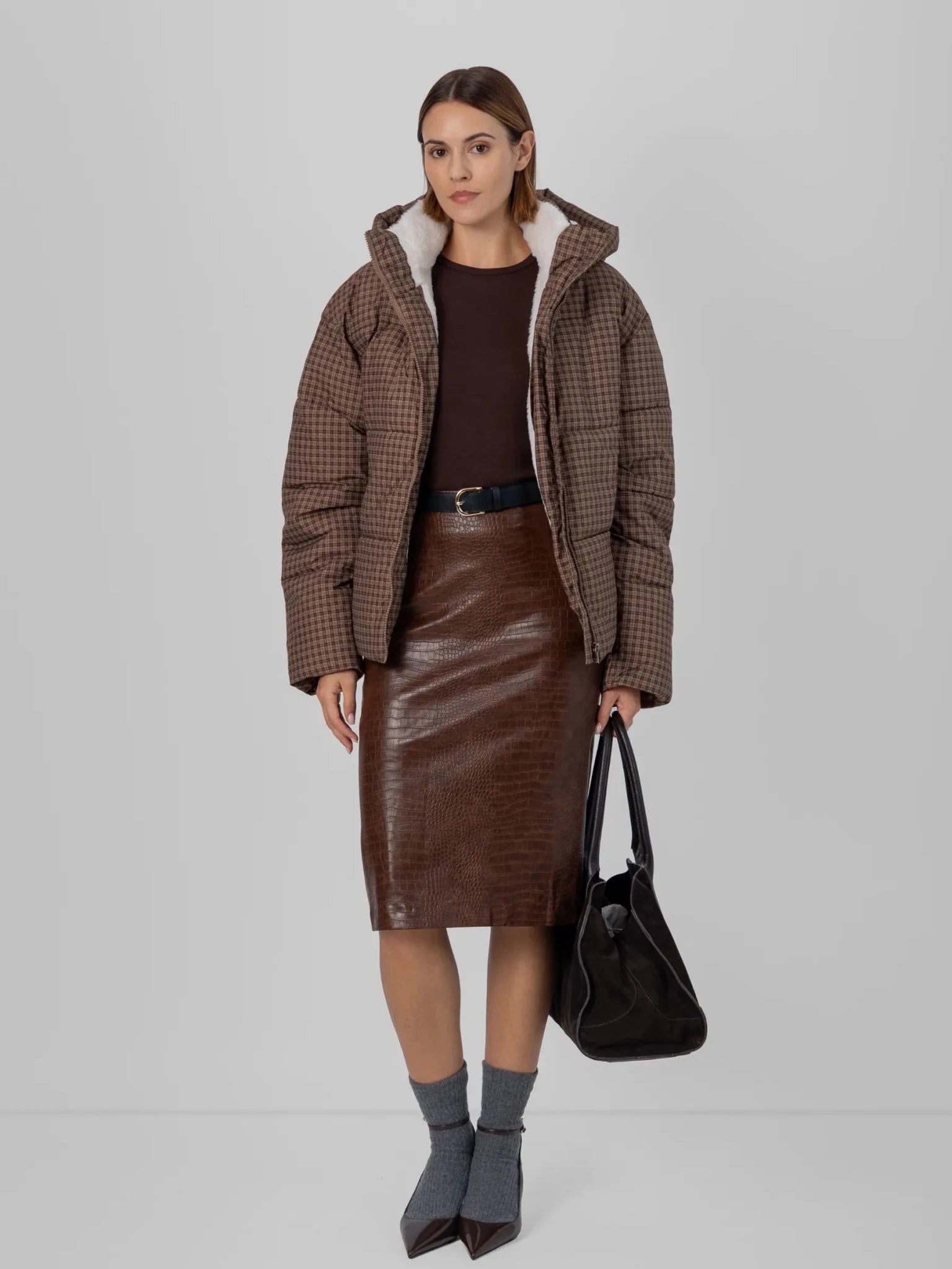 WarmCore Faux Fur Puffer Jacket