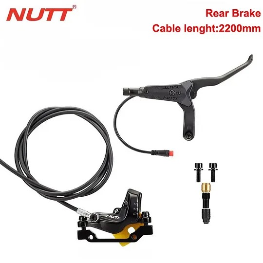 NUTT 4‑Piston Hydraulic Brake Caliper with Built‑In Power Cutoff, Perfect Replacement for E‑Scooters & E‑Bicycles