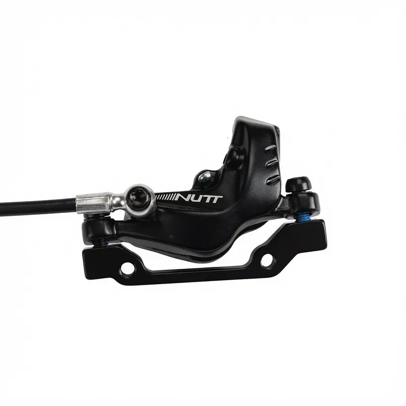 NUTT Hydraulic Disc Brake Caliper Only, No Brake Lever, 2/4‑Piston for E‑Bikes & E‑Scooters with Built‑In Power Cutoff