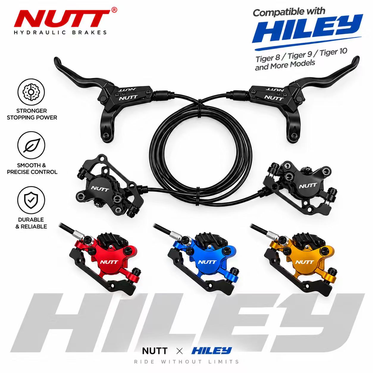 NUTT Hydraulic Disc Brake Upgrade Kit for HILEY Electric Scooters