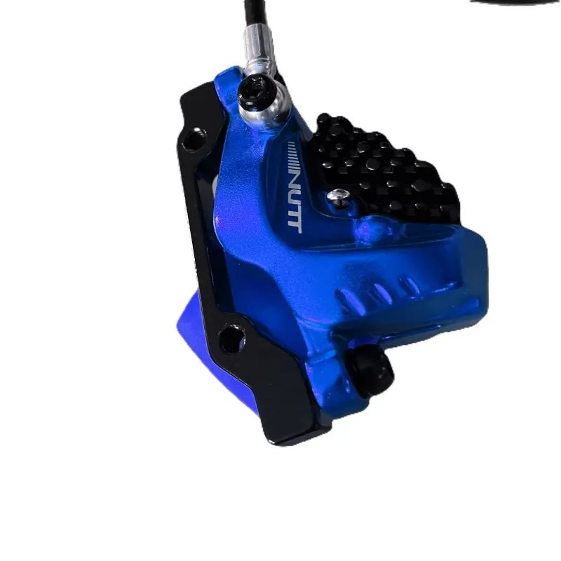 NUTT 4‑Piston Hydraulic Brake Caliper with Built‑In Power Cutoff, Perfect Replacement for E‑Scooters & E‑Bicycles