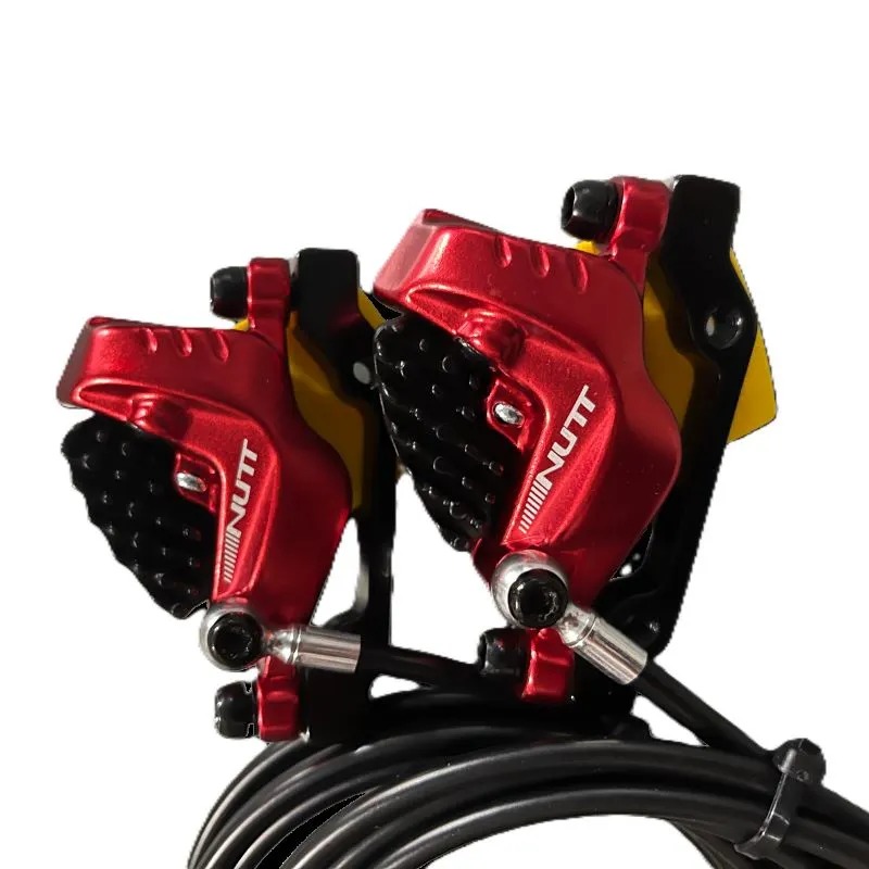 NUTT 4‑Piston Hydraulic Brake Caliper with Built‑In Power Cutoff, Perfect Replacement for E‑Scooters & E‑Bicycles