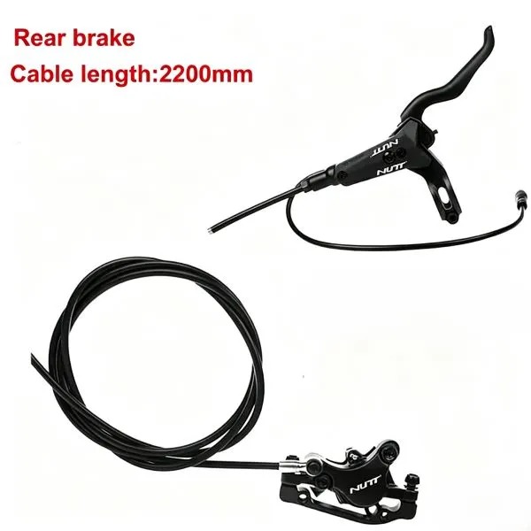 NUTT 2‑Piston Hydraulic Brake Caliper with Built‑In Power Cutoff, Universal E‑Scooter Hydraulic Brake