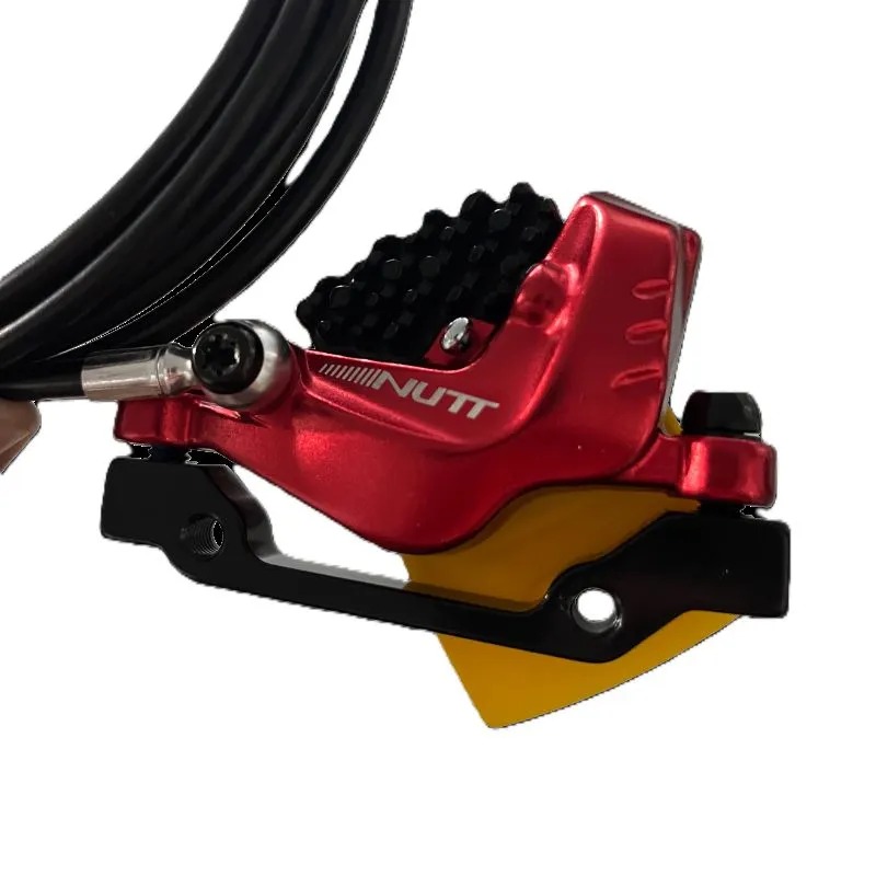 NUTT 4‑Piston Hydraulic Brake Caliper with Built‑In Power Cutoff, Perfect Replacement for E‑Scooters & E‑Bicycles