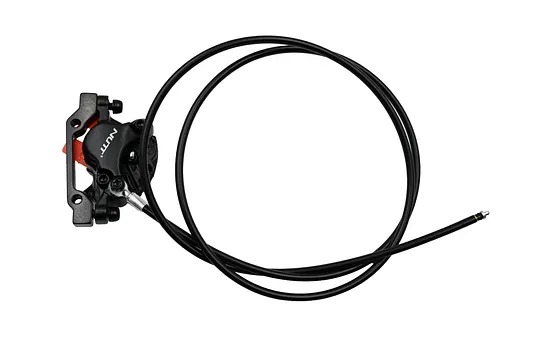 NUTT Hydraulic Disc Brake Caliper Only, No Brake Lever, 2/4‑Piston for E‑Bikes & E‑Scooters with Built‑In Power Cutoff