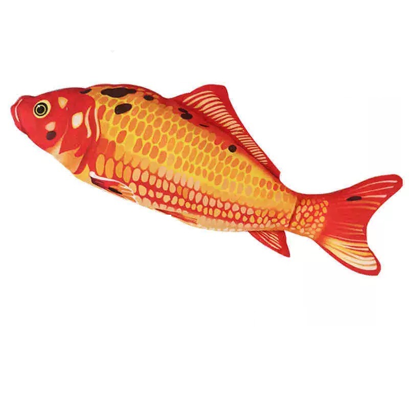 Flopping Fish Cat Toy - USB Rechargeable Realistic Kicker