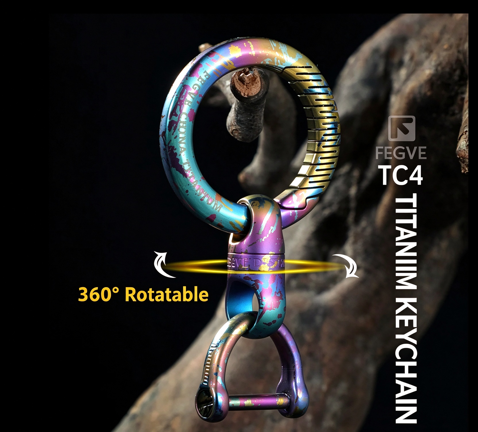 All titanium alloy car keychain for men, suitable for BMW, Volkswagen, Audi, Ford, Honda, Hyundai, Mercedes Benz, Buick, high-end