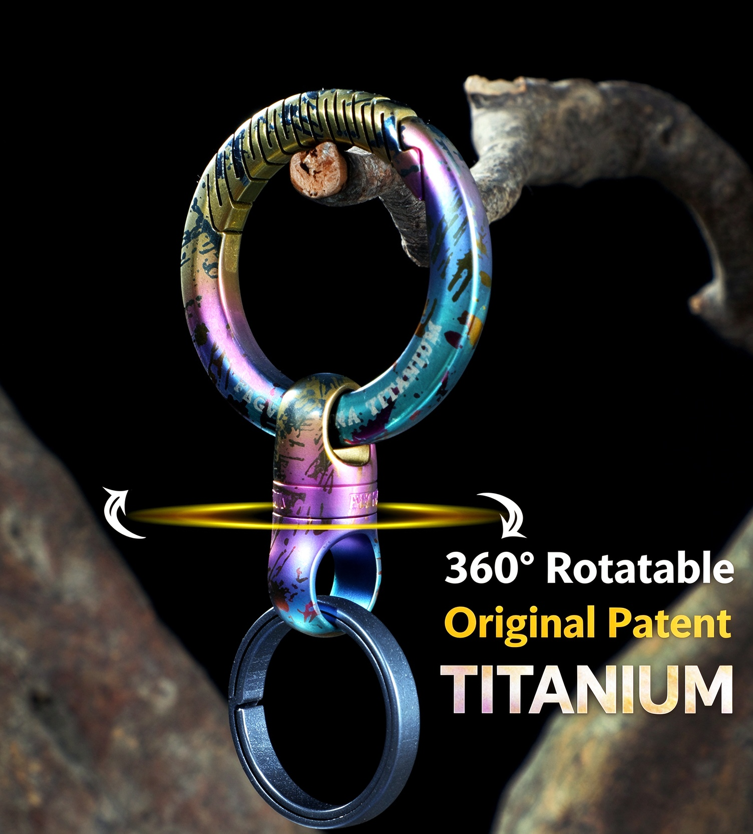 All titanium alloy car keychain for men, suitable for BMW, Volkswagen, Audi, Ford, Honda, Hyundai, Mercedes Benz, Buick, high-end