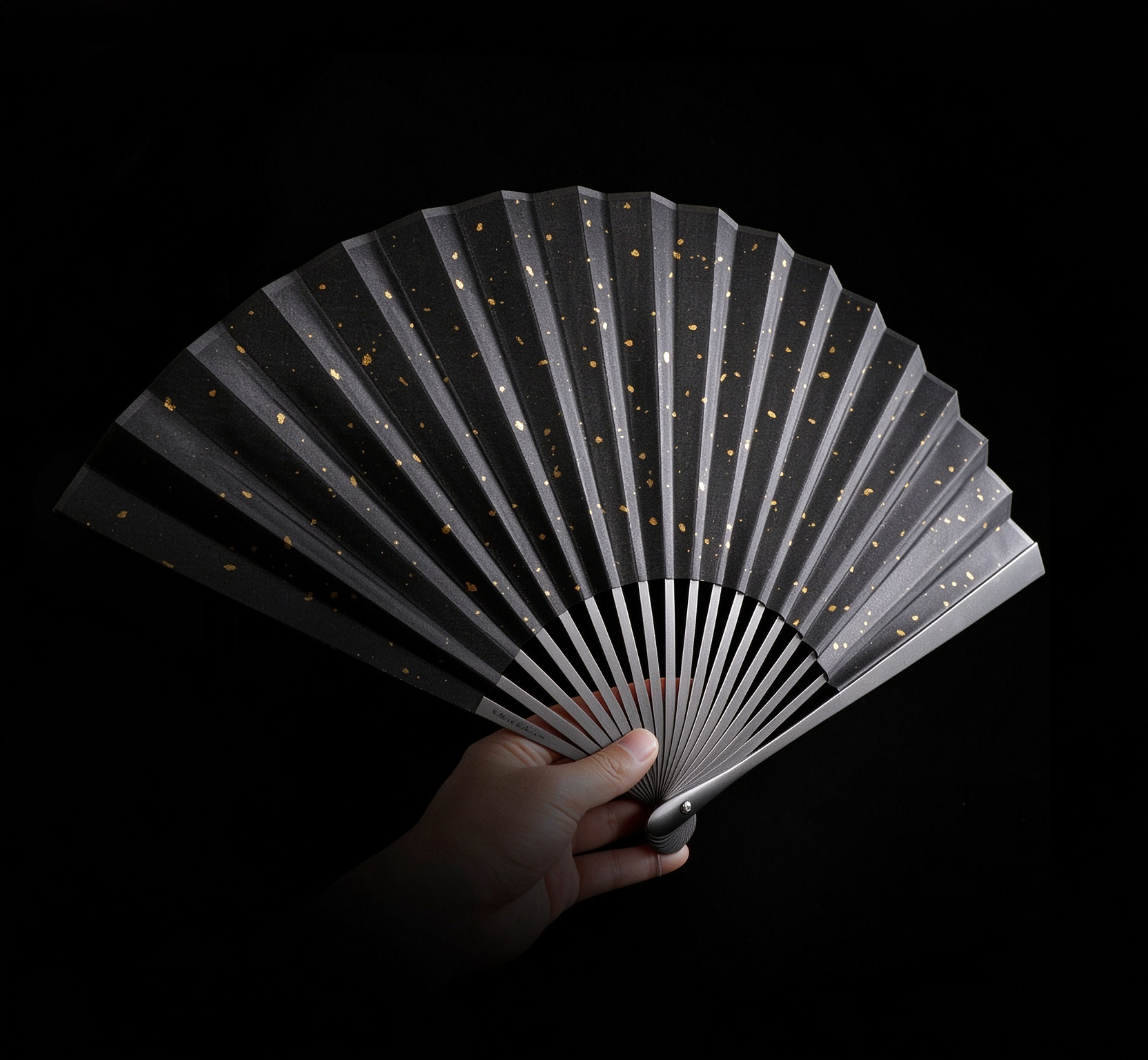 2025 New Fegve Light Wind Ti Fan - Kung Fu Titanium Fan, Metal Self-Defense Outdoor 9-Inch