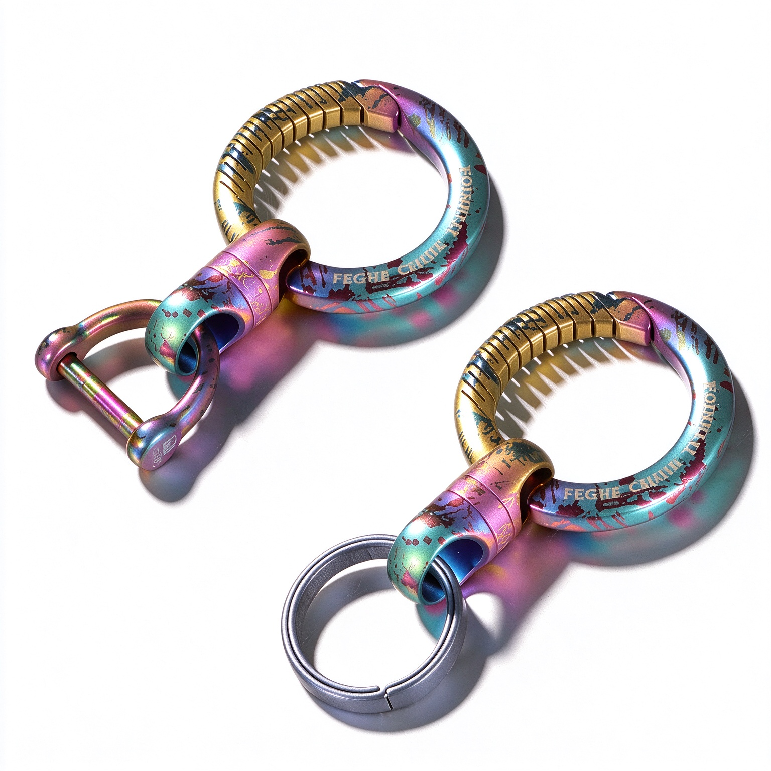 All titanium alloy car keychain for men, suitable for BMW, Volkswagen, Audi, Ford, Honda, Hyundai, Mercedes Benz, Buick, high-end