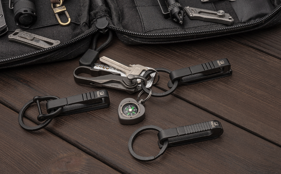 titanium belt keychain