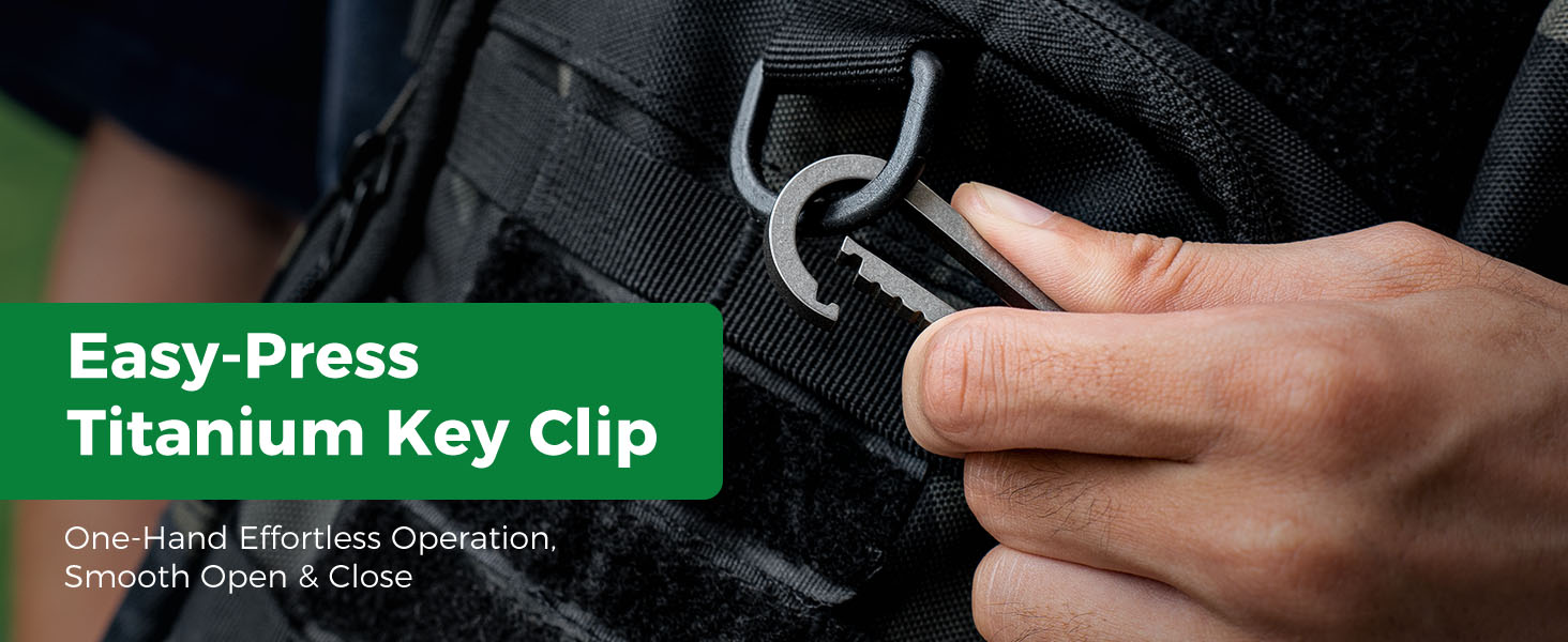 Titanium key clip
