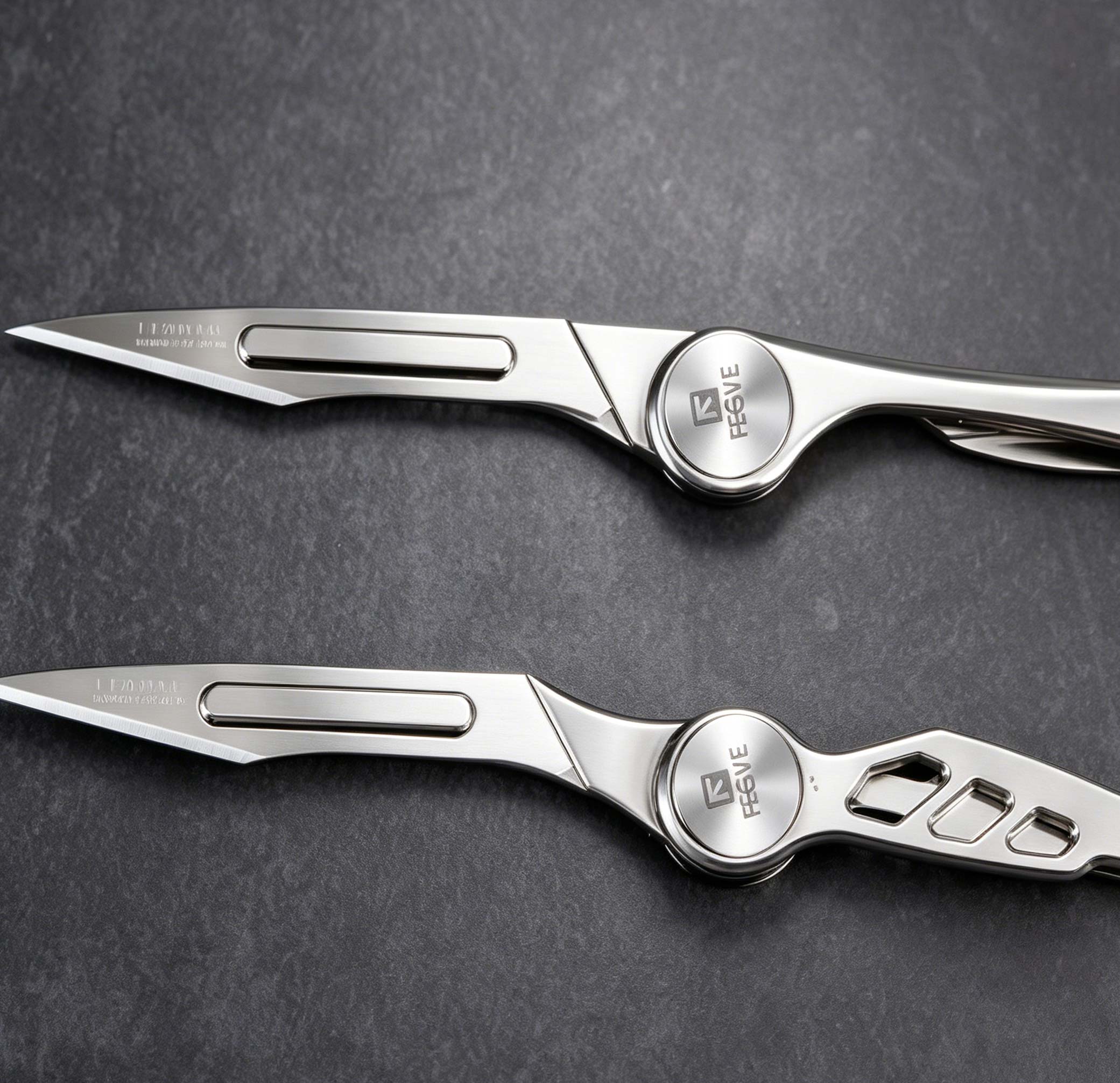 FEGVE Feather Art Knife Titanium Alloy Small Knife EDC Small Sharp Mini Express Unboxing Knife