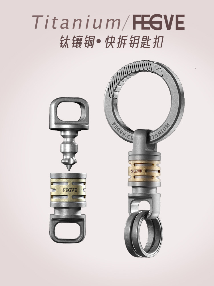 2024 new model suitable for Porsche Panamera Panamera Cayenne titanium alloy quick release car keychain men