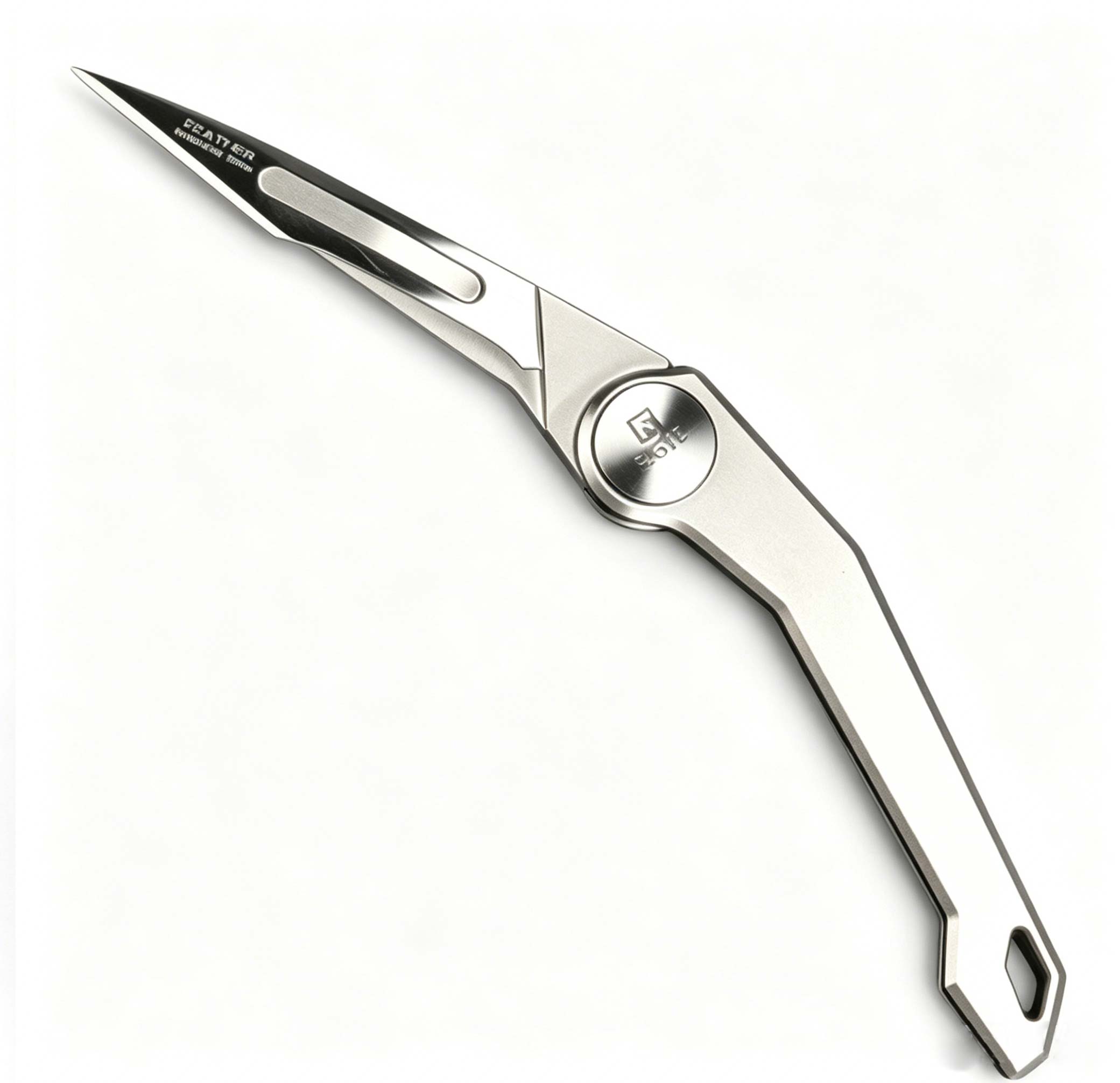 FEGVE Feather Art Knife Titanium Alloy Small Knife EDC Small Sharp Mini Express Unboxing Knife