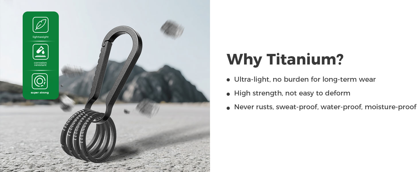 titanium key chain