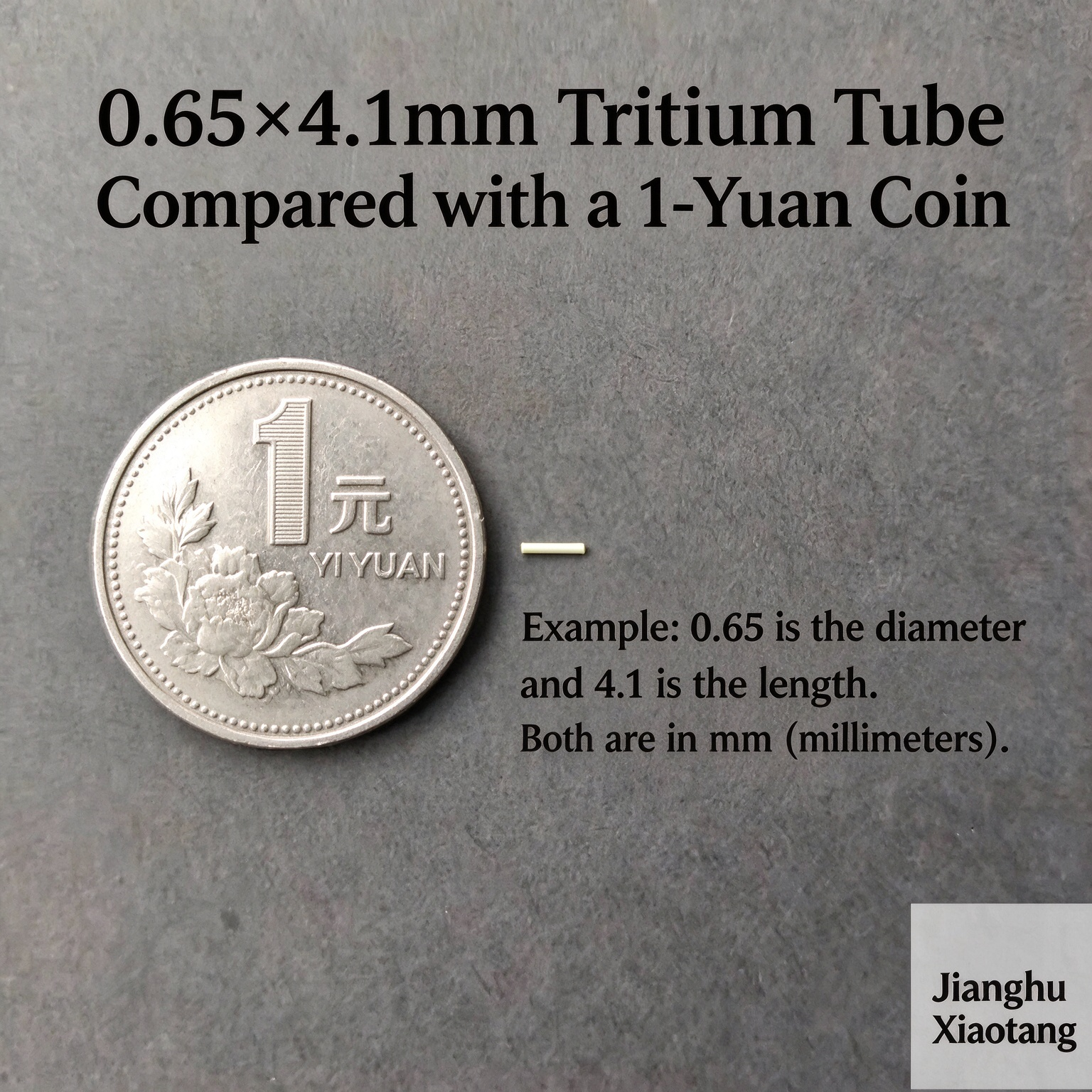 FEGVE Tetrach2.0 accessory - tritium tube tritium tube self luminous for about 25 years (only for Kickstarter supporters)